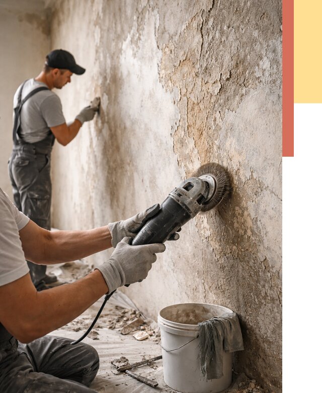 Снятие и удаление краски со стен в Солнечногорске от 2186 руб. — ОТДЕЛОЧНИК-Слн