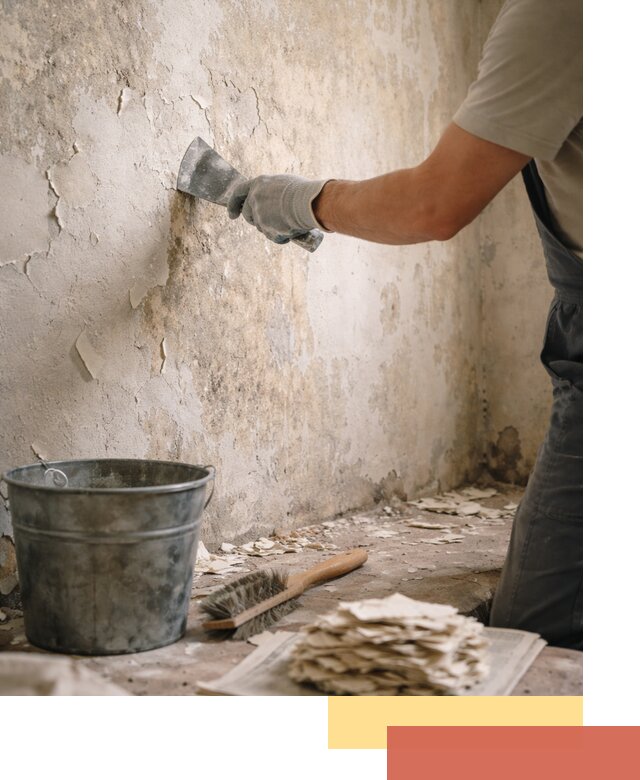 Удаление старой краски со стен в Солнечногорске качественно и быстро