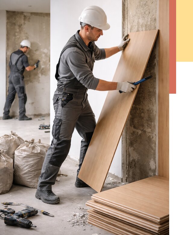 Демонтаж стеновых панелей в Солнечногорске от 3643 руб. за м² быстро и недорого | ОТДЕЛОЧНИК-Слн