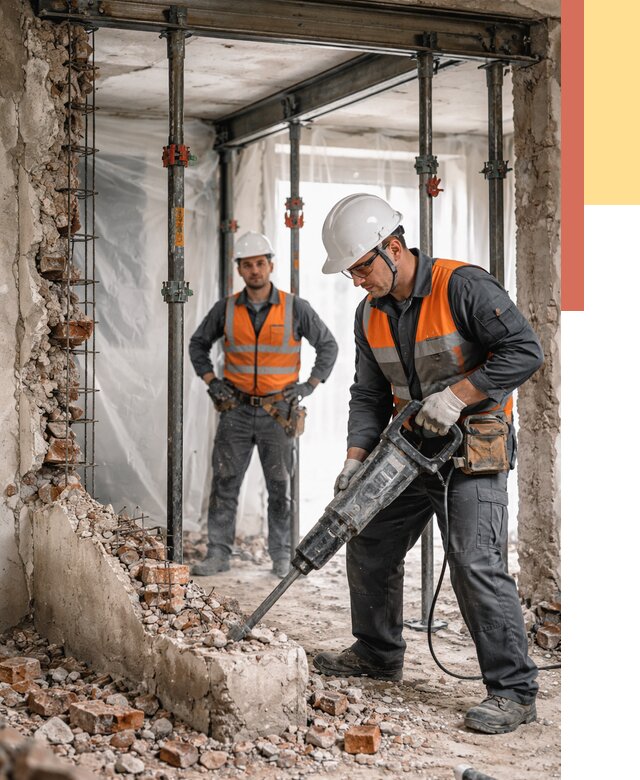 Снос несущих стен в Солнечногорске от 10668 руб. — демонтаж несущей стены под ключ | ОТДЕЛОЧНИК-Слн