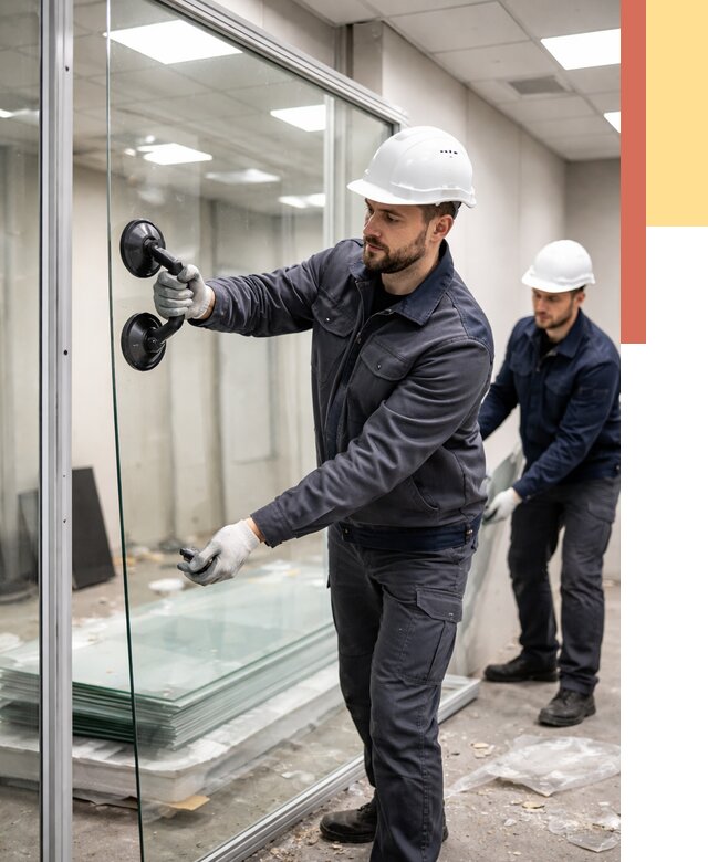 Демонтаж стеклянных перегородок в Солнечногорске от 3331 руб. — быстро и недорого | ОТДЕЛОЧНИК-Слн