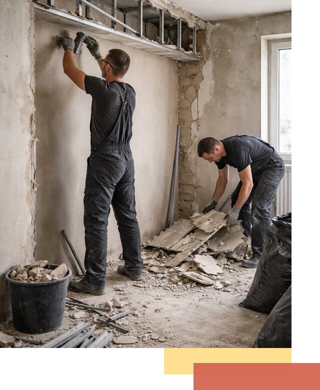 Демонтаж короба из гипсокартона в Солнечногорске быстро и аккуратно