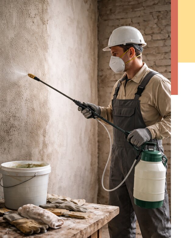 Антисептическая обработка стен в Солнечногорске от 1249 руб. — быстро и недорого | ОТДЕЛОЧНИК-Слн