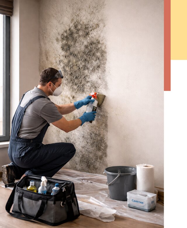 Удаление плесени со стен в Солнечногорске от 2238 руб. — быстро и недорого | ОТДЕЛОЧНИК-Слн