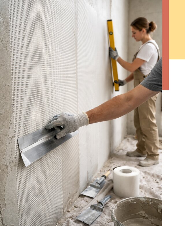 Армирование стен стеклосеткой в Солнечногорске от 3331 руб. под ключ | ОТДЕЛОЧНИК-Слн