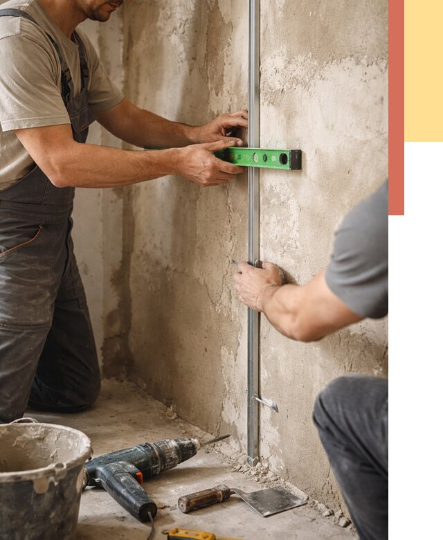 Установка штукатурных маяков в Солнечногорске от 7286 руб. — быстро и недорого | ОТДЕЛОЧНИК-Слн