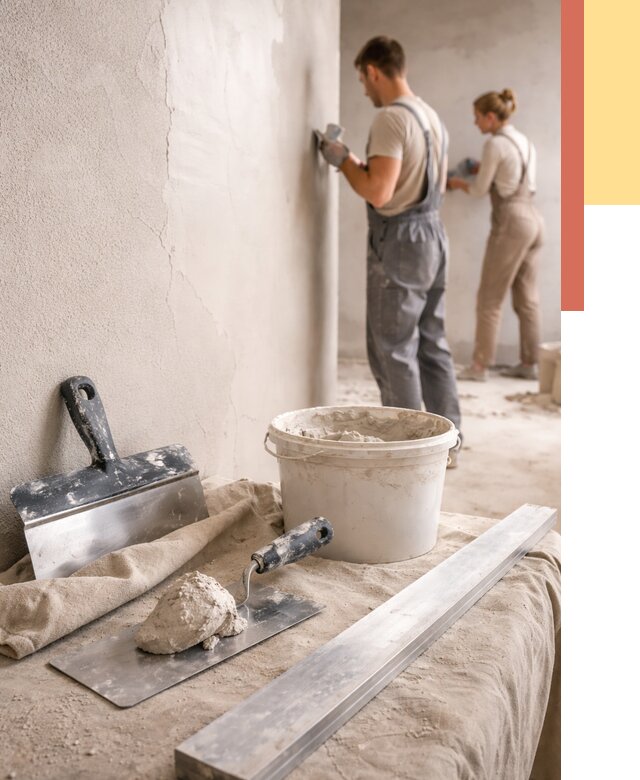 Штукатурка стен гипсовая в Солнечногорске от 4684 руб/м2 — быстро и недорого | ОТДЕЛОЧНИК-Слн