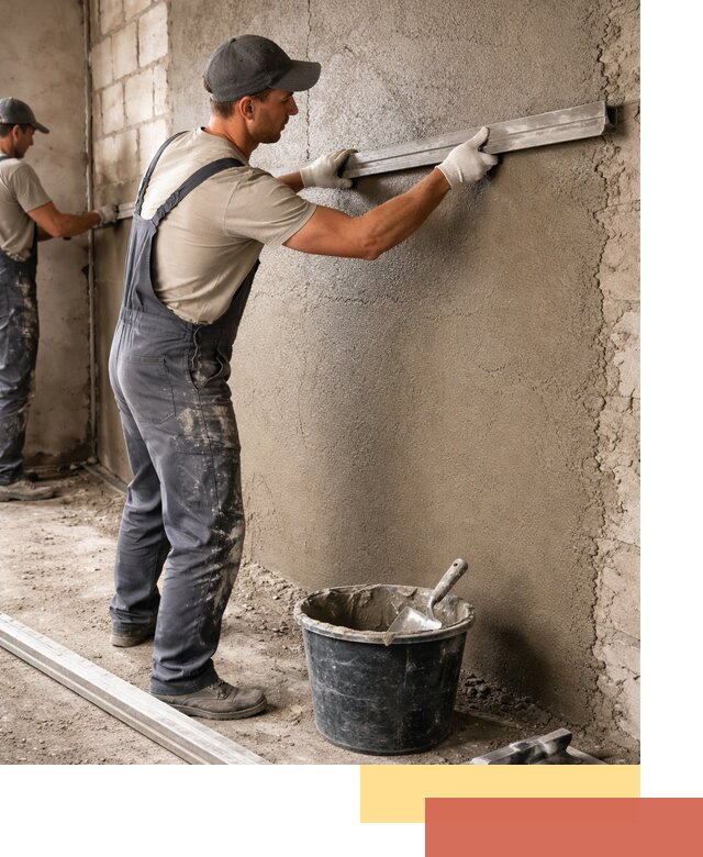 Штукатурка стен цементно-песчаная в Солнечногорске профессионально