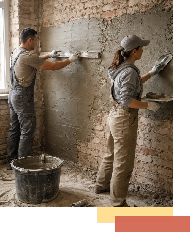 Штукатурка кирпичных стен в Солнечногорске — качественно и надежно