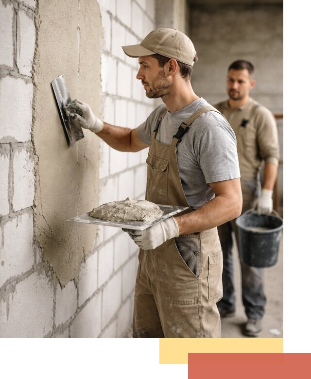 Штукатурка стен из газобетона в Солнечногорске под ключ