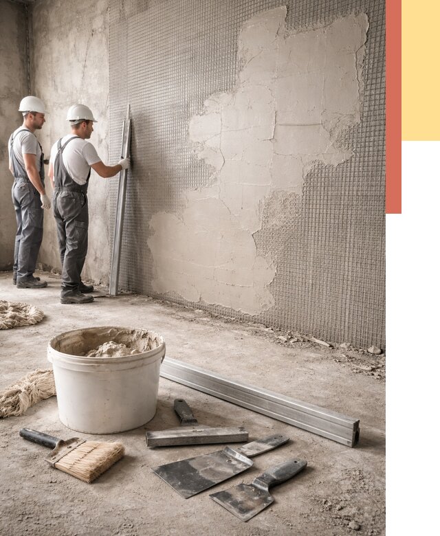 Штукатурка стен по сетке в Солнечногорске от 5724 руб./м2 — быстро и недорого | ОТДЕЛОЧНИК-Слн