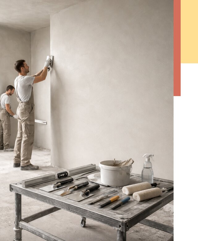 Штукатурка стен под покраску в Солнечногорске от 4684 руб./м² — качественно и недорого | ОТДЕЛОЧНИК-Слн