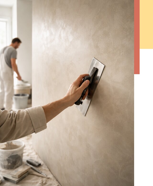 Венецианская штукатурка в Солнечногорске от 3643 руб/м² — нанесение стен под ключ | ОТДЕЛОЧНИК-Слн