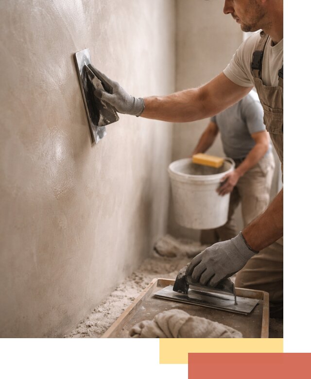 Нанесение марокканской штукатурки таделакт в Солнечногорске