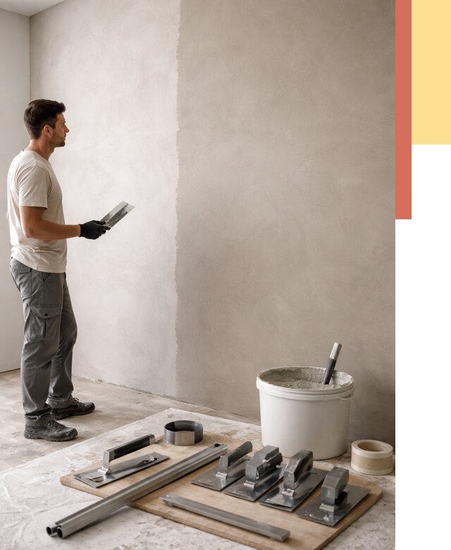 Нанесение микроцемента на стены в Солнечногорске от 3331 руб./м2 под ключ | ОТДЕЛОЧНИК-Слн