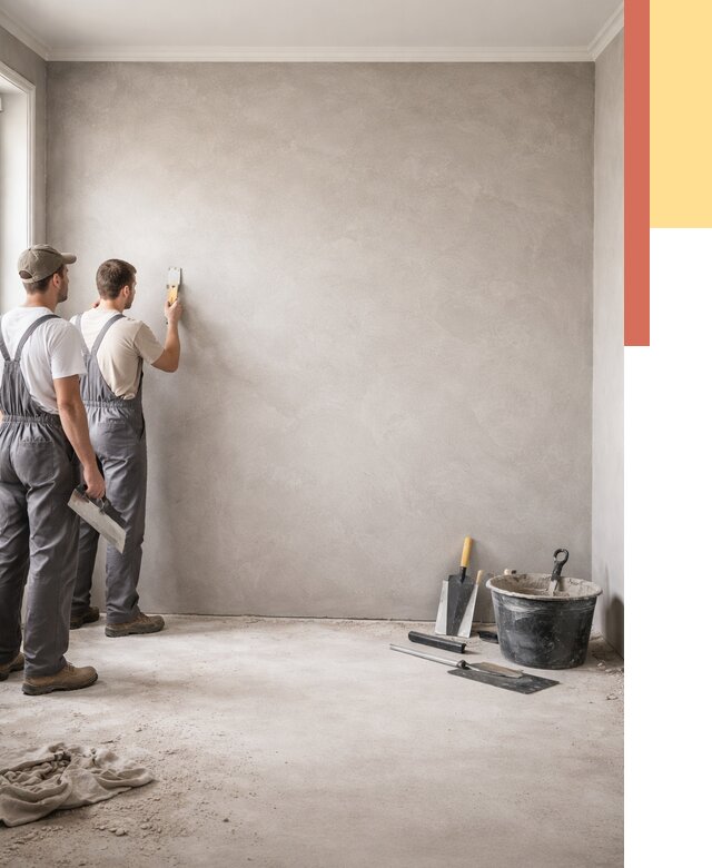 Микробетон на стены в Солнечногорске от 1301 руб. — нанесение и отделка | ОТДЕЛОЧНИК-Слн