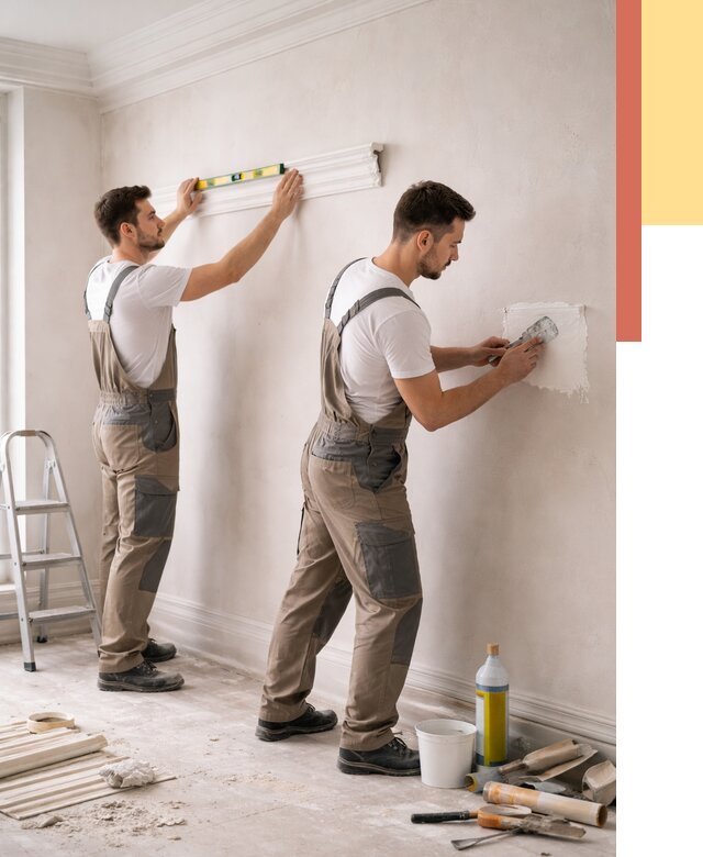 Монтаж лепнины на стены в Солнечногорске от 4684 руб. — недорого, быстро | ОТДЕЛОЧНИК-Слн