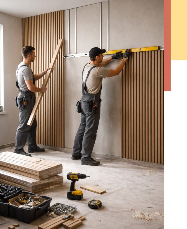 Монтаж реечных панелей на стены в Солнечногорске от 1249 руб. — быстро и недорого | ОТДЕЛОЧНИК-Слн