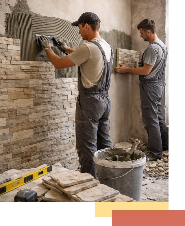 Монтаж искусственного камня в Солнечногорске — облицовка стен и фасадов