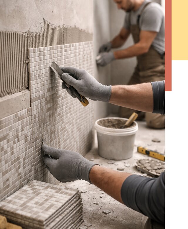 Облицовка стен мозаикой в Солнечногорске от 3331 руб/м2 — укладка мозаики на стены | ОТДЕЛОЧНИК-Слн