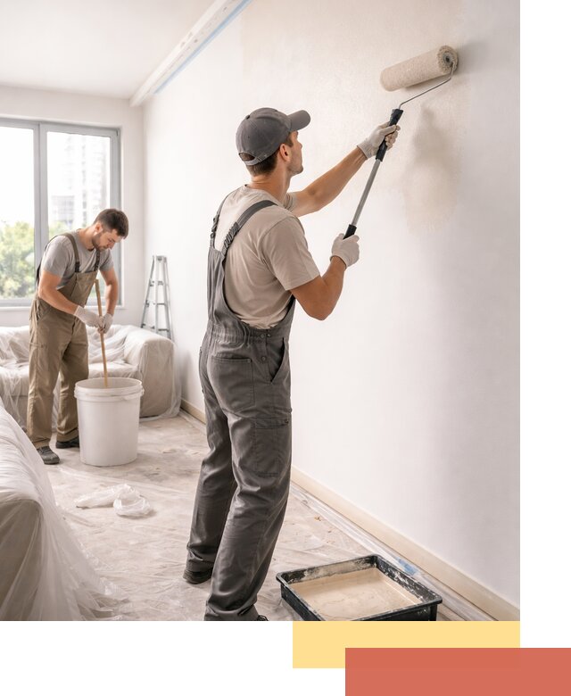 Покраска стен в офисе в Солнечногорске — быстрый и качественный ремонт