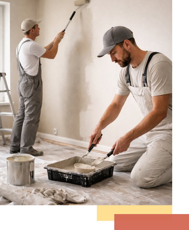 Покраска стен в квартире в Солнечногорске — профессионально и аккуратно