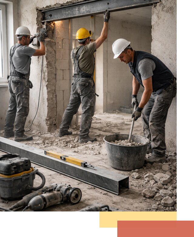 Создание проемов в стенах и несущих конструкциях в Солнечногорске