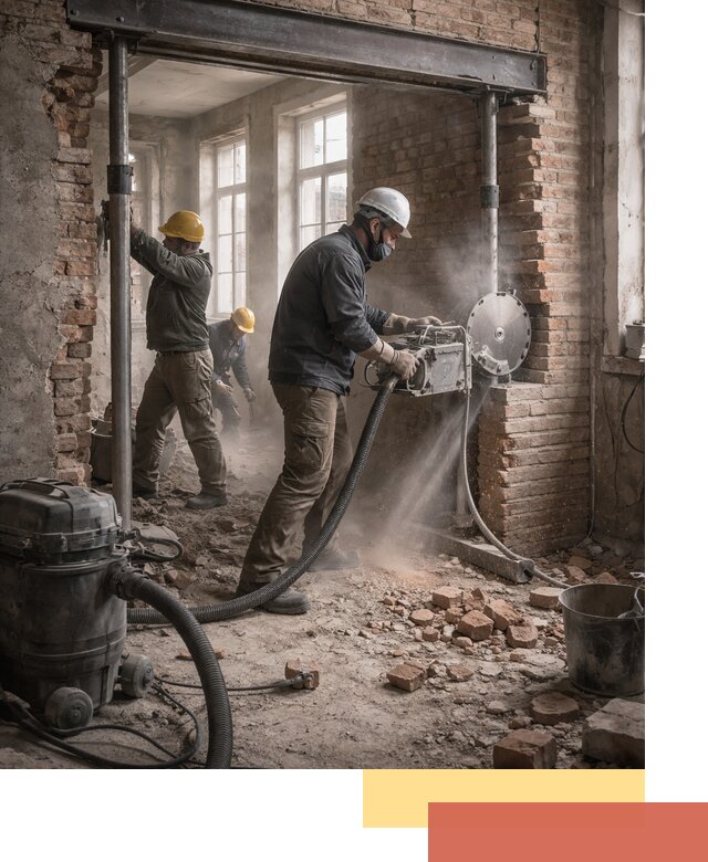 Прорезка проема в стене под дверной или оконный проем в Солнечногорске