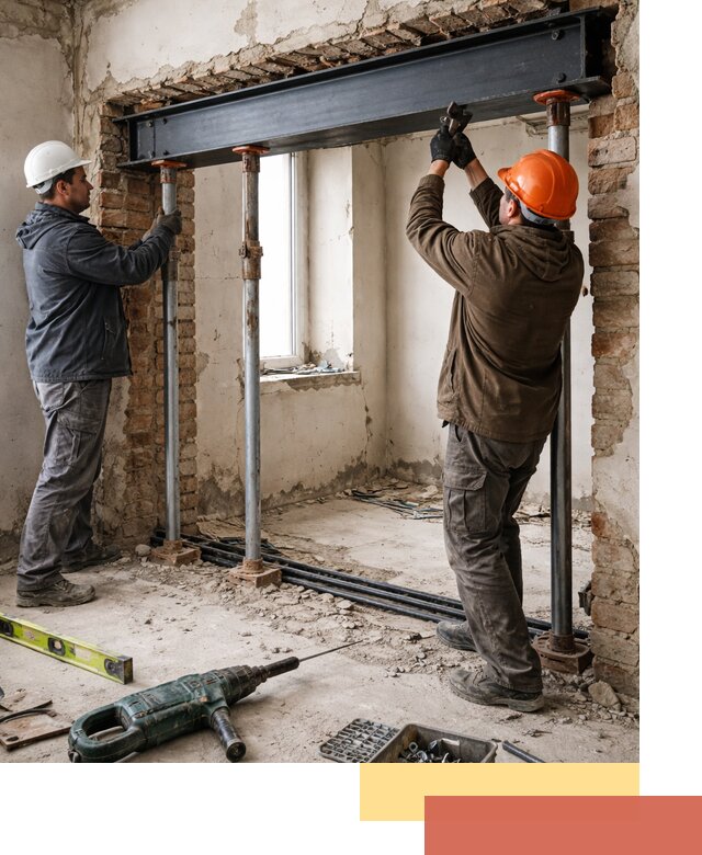 Усиление проема в стене в Солнечногорске для расширения и безопасности