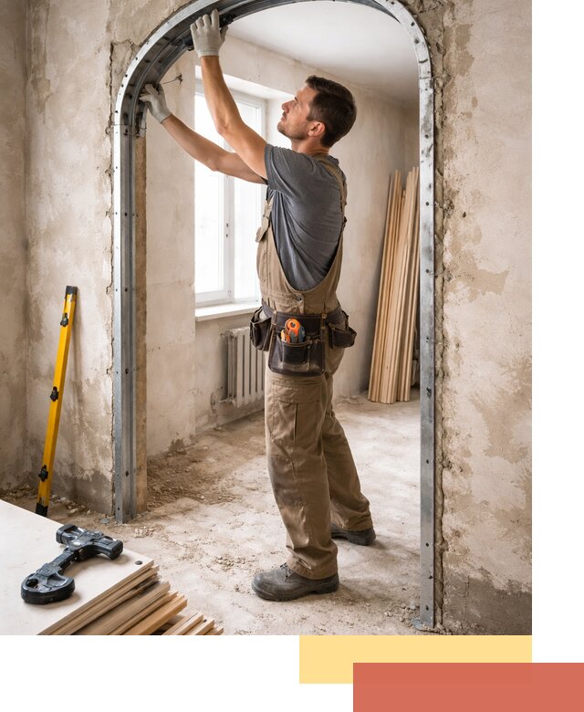 Устройство арочного проема в Солнечногорске под ключ