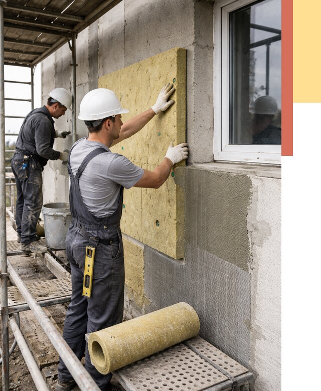 Утепление стен в Солнечногорске от 4475 руб. под ключ — быстро и недорого | ОТДЕЛОЧНИК-Слн