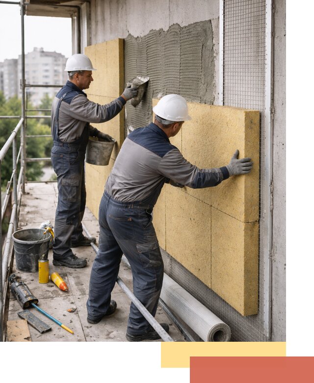 Утепление стен зданий и домов в Солнечногорске качественно и надежно