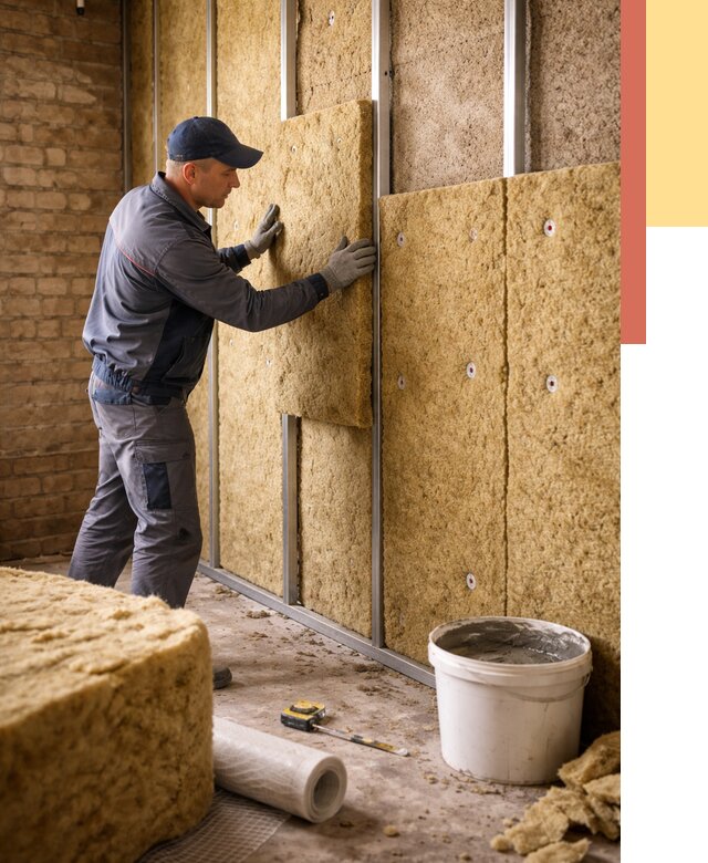 Утепление стен минватой в Солнечногорске от 1405 руб./м2 — недорого и быстро | ОТДЕЛОЧНИК-Слн