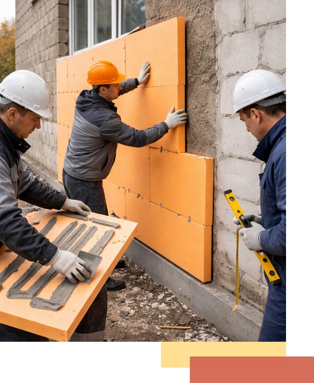 Утепление фасада пеноплексом под ключ в Солнечногорске