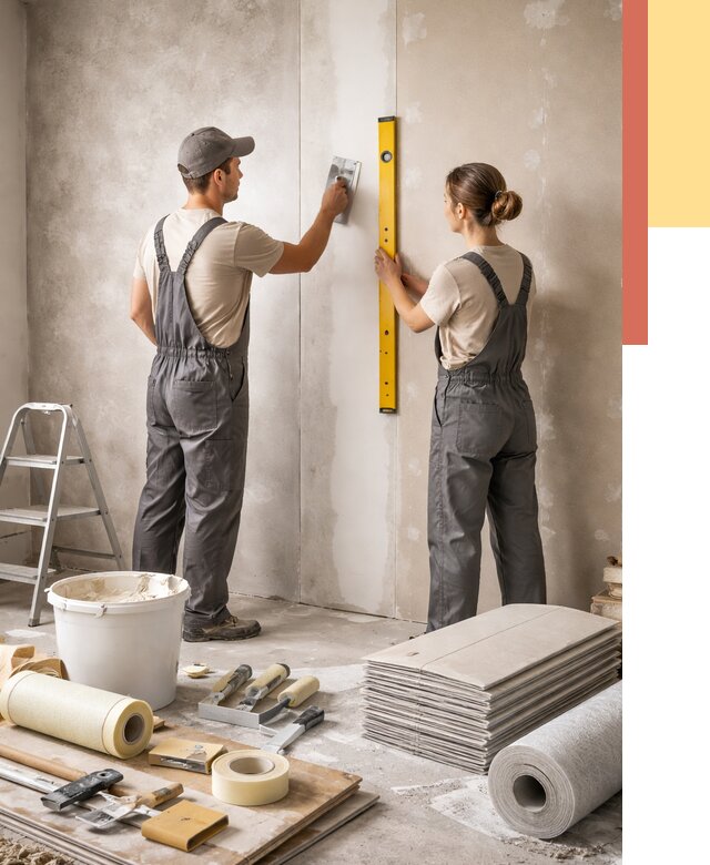 Отделка стен в Солнечногорске от 1561 руб/м² — недорого, быстро, под ключ | ОТДЕЛОЧНИК-Слн