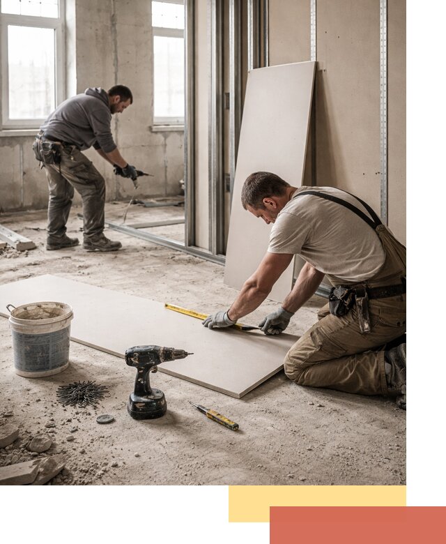 Кладка перегородок из ПГП под ключ в Солнечногорске