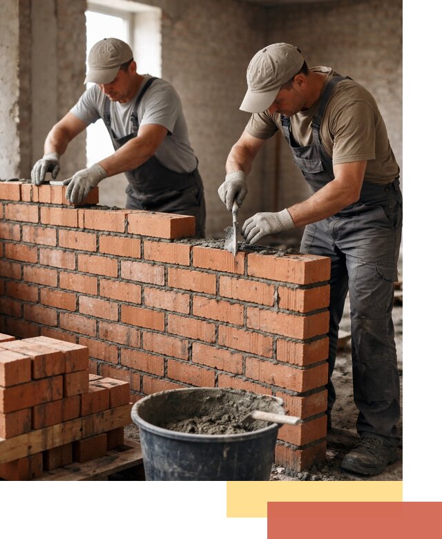 Кладка кирпичных перегородок под ключ в Солнечногорске