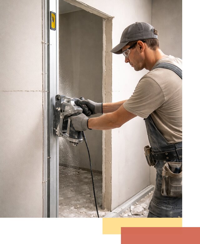 Устройство дверного проема в перегородке в Солнечногорске