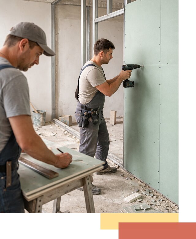 Перегородки из влагостойкого гипсокартона под ключ в Солнечногорске