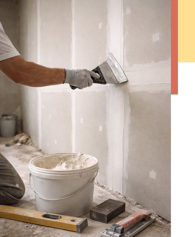 Шпаклевка перегородок из гипсокартона в Солнечногорске от 2602 руб. — услуги ОТДЕЛОЧНИК-Слн