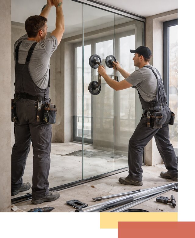 Цельностеклянные перегородки под ключ в Солнечногорске