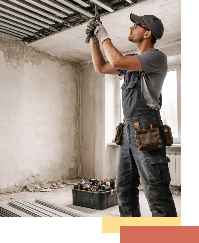 Демонтаж реечного потолка в Солнечногорске быстро и аккуратно