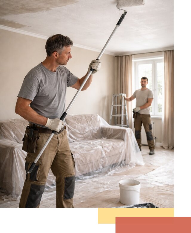 Грунтовка потолка в Солнечногорске — подготовка под покраску и отделку