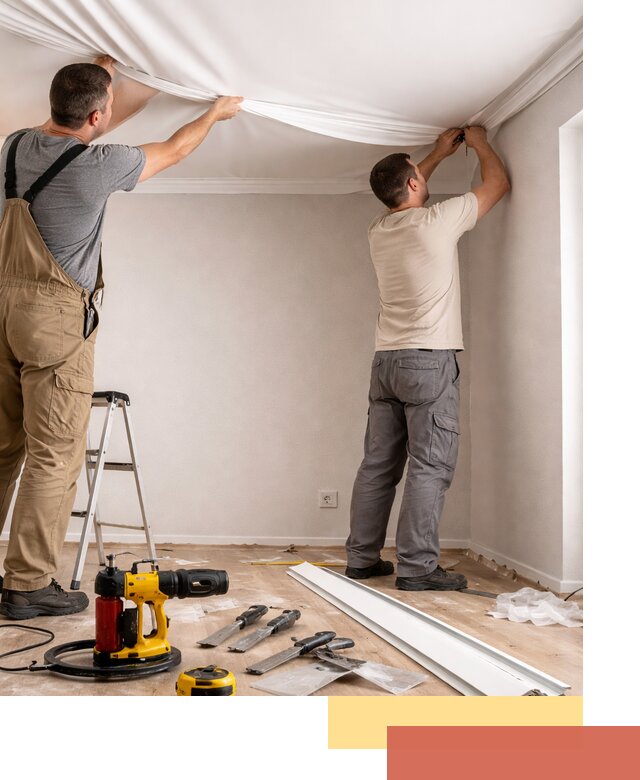 Монтаж ПВХ натяжного потолка в Солнечногорске качественно и быстро