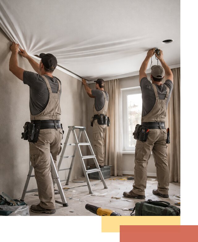 Монтаж матового натяжного потолка в Солнечногорске качественно и быстро