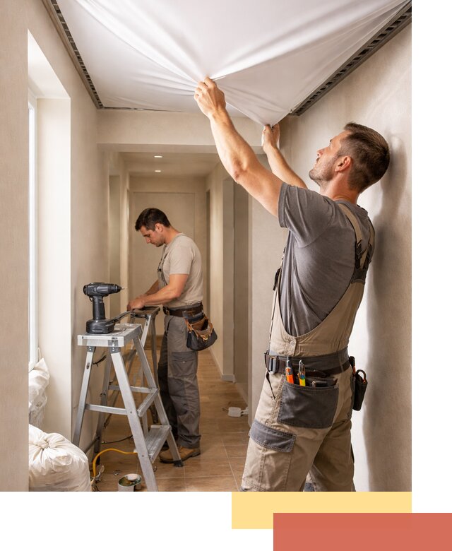 Монтаж натяжного потолка в прихожей в Солнечногорске