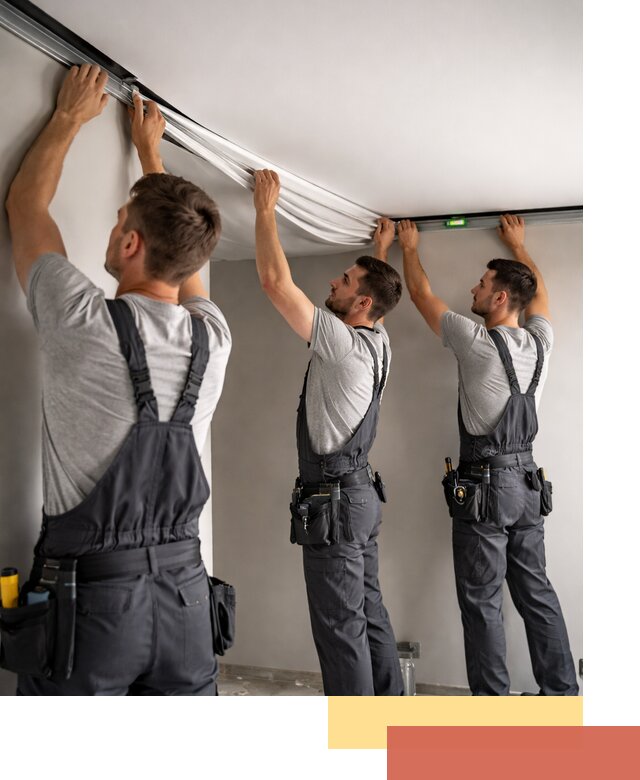 Теневые натяжные потолки в Солнечногорске: монтаж и отделка быстро и качественно