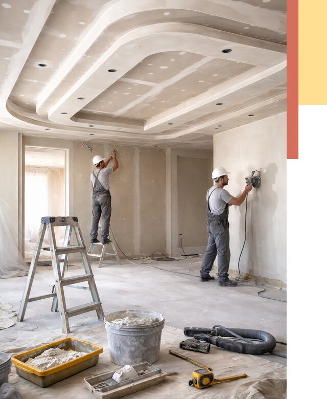 Многоуровневый потолок из гипсокартона в Солнечногорске от 781 руб. под ключ | ОТДЕЛОЧНИК-Слн