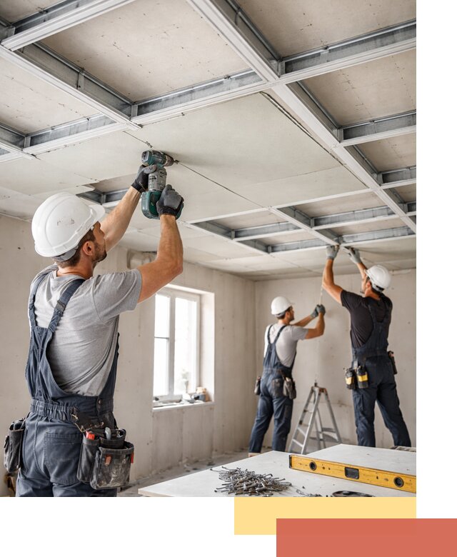 Кессонный потолок из гипсокартона под ключ в Солнечногорске