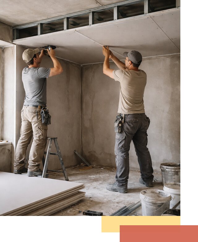 Короб из гипсокартона на потолке под ключ в Солнечногорске